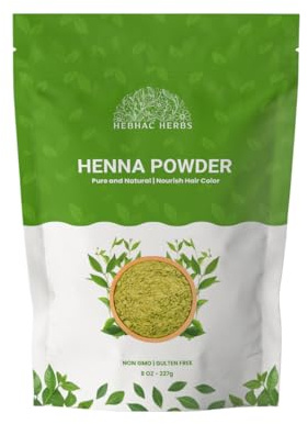 Henna Powder for Hair Growth 227g (8oz) | Pure Mehndi Powder | Natural black Henna Hair Colour Dye