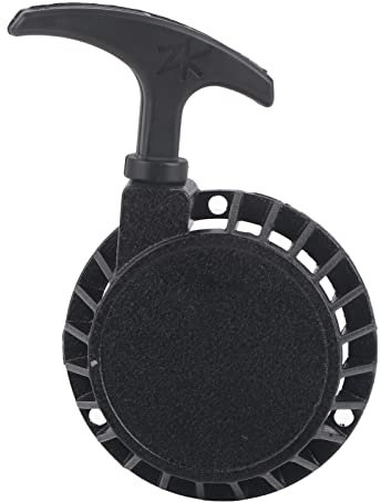 Qiilu Mini démarreur de démarrage de poche en alliage d'aluminium pièce de démarrage à traction manuelle pour Pocket Bike Dirt Bike Minimoto ATV Quad