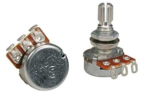 Alpha 500K Mini-Poti, Potentiometer linear, 16mm, 10mm Schaft, M7x0,75 Gewinde