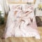 Rose Gold Marble Bedding Set Marble Duvet Cover For Kids Children Teens Golden Glitter Cracked Lines Comforter Cover Liquid Abstract Art Bedding & Linen Unique Design Double