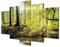 B&D XXL - Akustikbild 225x112 cm Bilder mit Akustikschaumstoff Hochleistungsschallabsorber Schallschutz Leinwandbild XXL 5 tlg Wandbild c-B-0175-b-m