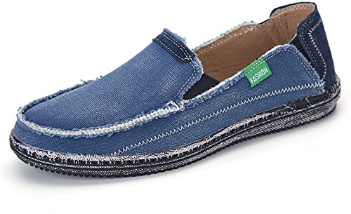 Homme Chaussures en Toile Bateau Espadrilles Flâneurs Poids léger Chaussures Basse Mocassins Espadrilles Outdoor Athlétique Classic