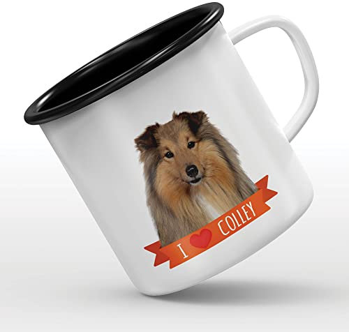 MUG - Tazza smaltata con motivo I love colley
