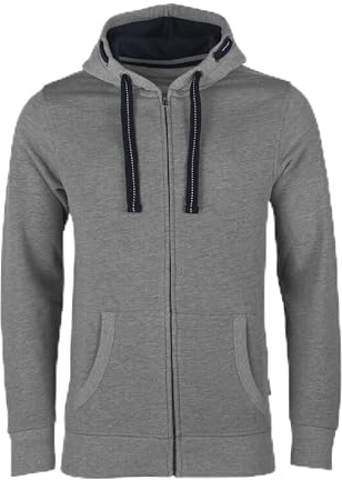 HRM Herren jakke M Kapuzenpullover, Grau-meliert, 6XL EU