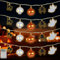 Shinybox Halloween Lichterketten, 3M 20LEDs Halloween Deko Lichter, Kürbis Geist Spinne Fledermaus Skelett Lichterkette, Dekoration Lichter Batteriebetrieben für Halloween Hause Party Deko