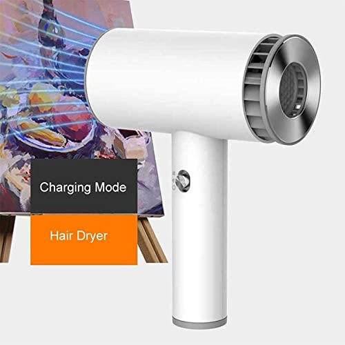 USB Wireless Hair Dryer, Rechargeable Portable Cordless Hair Dryer w/Hot & Cold Wind,for Travel School Pet Care Hairdressing Oil Painting Drying Tools