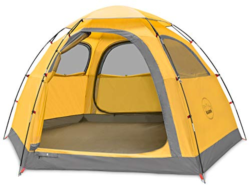KAZOO Outdoor Camping Zelt 2/4 Personen Wasserdicht Camping Zelte Einfache Einrichtung Zwei/Vier Mann Zelt Sonnenschutz 2/3/4 Personen