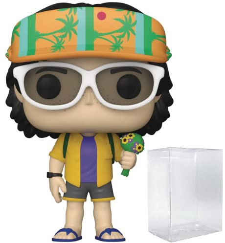 POP [Stranger Things – Cali Mike Wheeler [Staffel 4] Funko Vinyl-Figur (Bundled with Compatible Box Protector Case), Mehrfarbig, 9,5 cm