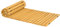 Outsunny Allée Chemin de Jardin en Lattes de Bois Enroulable - Bois Massif de pin 185 x 60 cm