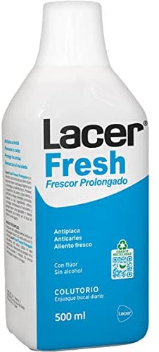 LACER Fresh enjuague bucal diario de efecto prolongado sin alcohol frasco 500 ml