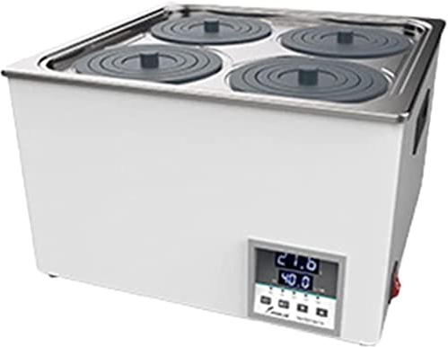 CNPRAZ Bagnomaria a più Pozzetti, Bagnomaria Termostatico a Riscaldamento Elettrico con Display Digitale, Pentola di Riscaldamento in Acciaio Inox(n.14),Four-Hole
