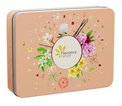 Fleurance Nature- Coffret Crèmes de Mains Evasion Florale- Certifié Bio Cosmos Ecocert- Coffret cadeau femme- 4x 30ml- Coffret Beauté femme Bio-fleur d'oranger-fleur de tiaré-Pivoine-Vanille-24651