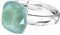 925 Sterling Silber 44 farben Ringe für Damen Verstellbarer mit Marken Kristalle, Glänzend Cubic Zirkonia Ring Fingerring Kommt in Schmuck Geschenk Box (Mint Green)