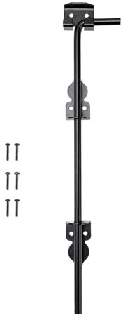 Sharplace Tor-Bodenriegel, Tor-Tropfstange, Eisen-Türriegel, Drop-Rod-Torstopper für Metalltore, Türen, Holzzaun, Terrassentür, langlebig, 12Zoll