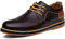 Meik Mangni Zapatos de Vestir Hombre Zapatos de Cordones Zapatos Oxford Derby Zapatillas Clásicas Formales para Boda Trabajo,Marrón,Tamaño:47 EU=Etiquetas 48EU