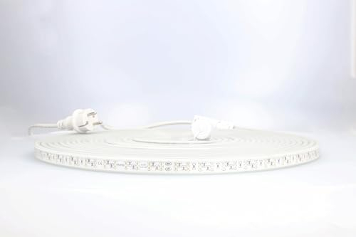 as – Schwabe LED Lichtband 15 m - Streifen Baustrahler 180W, 22.500 Lumen - langlebige LEDs - 120° Abstrahlwinkel - 10 Min Nachleuchtzeit - mit Befestigungsmaterial - IP65, 46710