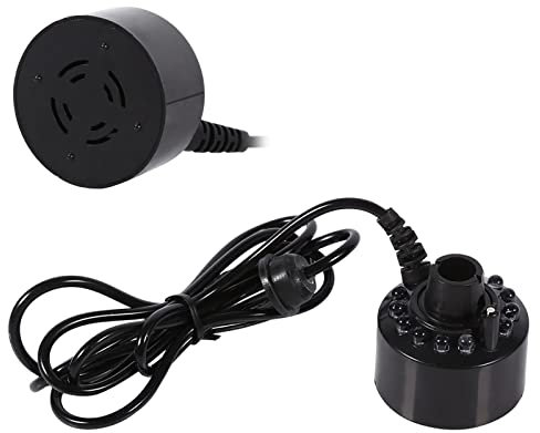 12 LED Color Changing Mist Maker with 3-Color Modes & Ultrasonic Technology, Thick Fog Output for Indoor/Outdoor Fountains, Ponds, Halloween Party Decorations