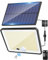 LOTMOS 1 Pezzo Faretti Solari a Led da Esterno, 342 LED Luce Solare Led Esterno con Sensore di Movimento IP65 Impermeabile, 3 Modalità Faretto Solare con Telecomando per Giardino, Bianco Freddo