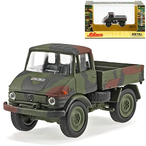 Mercedes-B Unimog U406 Bundeswehr Pritsche H0 1/87 Schuco Modell Auto