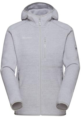Mammut Arctic IV ML Hooded Jacket Women | Fleecejacke für Damen, Outdoor Fleecepullover, Wanderjacke mit Kapuze, Warme Thermojacke, Midlayer Jacke zum Wandern | Platinum Mélange, M