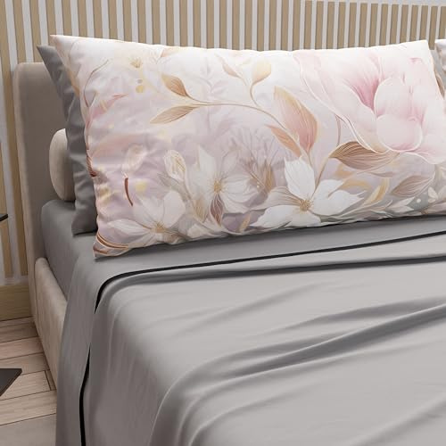 PETTI Artigiani Italiani - Bettwäsche aus Baumwolle mit Kissenbezügen mit Digitaldruck, Einzelbett, Bettwäsche-Set für Einzelbett, Tokio, 100% Made in Italy