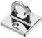 Silver Rope Stanchion Wall Plate Pad Eye Plate U Shaped Hooks Metal Ceiling Hooks Wall Mounted Loop Hardware Ring Hooks for Hanging Ropes Theaters Exhibitions Hotels Festivals Concerts Crowd Control
