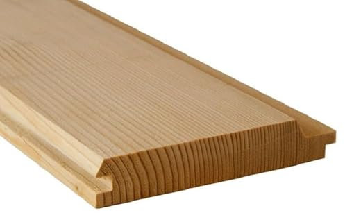 Boazeria Toiture Toiture Planche de façade en bois naturel 2m 15mm