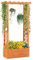 TANGZON Raised Garden Bed with Arch Trellis, Freestanding Ground Garden Planter Box, Outdoor Vertical Trough Planter Container for Vine Climbing Plant Flower Herb (Orange, 78 x 36 x 152 cm)