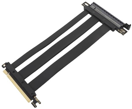 Yanmis PCIE 4.0 X16 Riser -Kabel, 128 Gbit/S Hochgeschwindigkeit Flexible Extender -Kartenverlängerungsanschluss mit RTX 4090 TI und 8900 XT, 180 -Grad -Adapter -GPU -Riser -Kabel