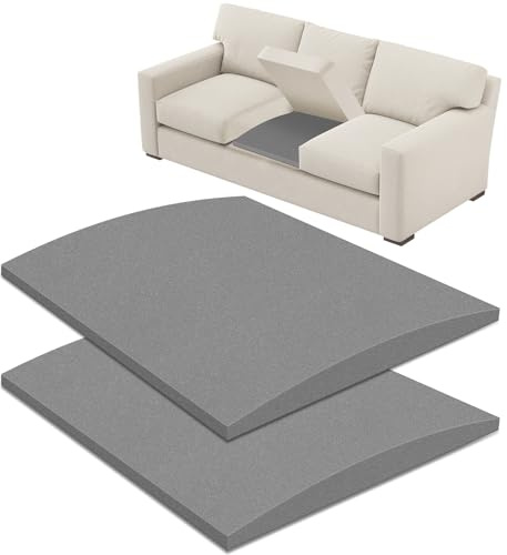 OFKAIS Couchstützen für schlaffe Kissen, Couchstütze für unter den Kissen, hochdichter Schaumstoff, 61 x 50 cm, Möbelsitz-Reparatur-Set, 2 Stück