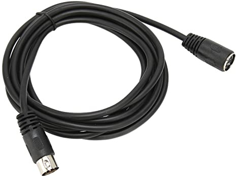TIKATARER 6 Pin DIN Extension Cable, DIN 6 Pin Cord, Connector Cable Male to Female with PVC Material, Ideal for Computer Peripherals & Digital Devices (3 Meters / 9.84ft)