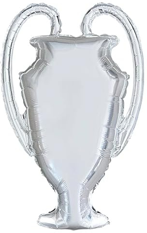 Folienballon Pokal Silber 74x77cm Folienballon Party Dekoration