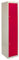 1x Schließfachschrank Spind Metallschrank Stahlschrank Umkleideschrank Schrank Locker Stahlspind Fächerschrank Aufbewahrung Turnhalle Schließfach Kleiderschrank 180cm H x 38cm L x 45cm B Rot 2-türig