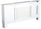 HOMCOM Extendable MDF Radiator Cover Home Office Slatted Design White 139-208.5L x 20.5W x 82.5H cm
