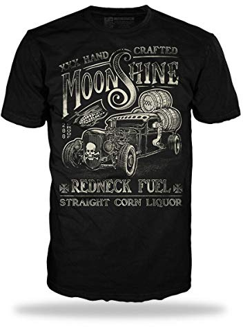 Trillest Gear Hot Rod Moonshine Redneck Fuel Tshirt Herren Oldtimer Rockabilly Rebel Whiskey