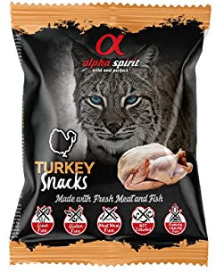 Alpha Spirit Snack de Pavo para Gatos 50gr (24uds)