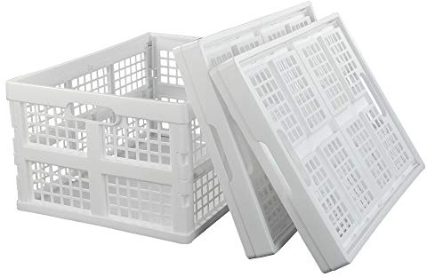 Asking 30 L Klappkiste Einkaufskorb Faltbox, 3er-Set Stabile Profi Klappbox