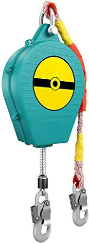 QMZDXH 5m/7m/10m/15m/20m20m Absturzsicherung Einziehbar, Höhensicherungsgerät Mit Automatischer Sperrfunktion, Fallschutz Abseilgerät Für Dach Und Gerüst
