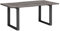 Woodkings® Esstisch Bullwer Holz Akazie grau, Metallfuß, Tisch mit Baumkante, Baumtisch, Baumkantentisch, Echtholz modern, Design, Massivholz, Küchentisch, Esszimmermöbel (200 x 100 cm, schwarz)
