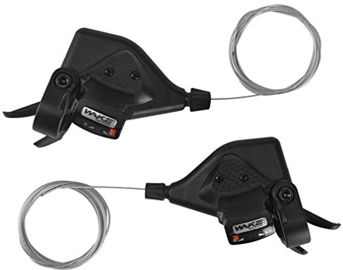 CYSKY Fahrrad Schalthebel, 3x8 Fach Schalthebel 1 Paar Schalthebel 24 Geschwindigkeit Sichtbare Optische Ganganzeige MTB Fahrradfahrrad Shifter
