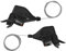 CYSKY Fahrrad Schalthebel, 3x8 Fach Schalthebel 1 Paar Schalthebel 24 Geschwindigkeit Sichtbare Optische Ganganzeige MTB Fahrradfahrrad Shifter