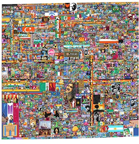 Fabulous Poster Plakat Pixel War 2022 r/place Pixel Art Soziale Netzwerke Meme Internet Geek