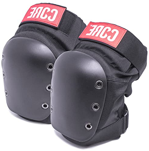 Fantic26 CORE Park Street Stunt-Scooter - Protectores para patines (L, rodilleras callejeras, color negro)