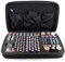 D/A Black Battery Storage Organizer,Hard Shell Battery Organizer Case, Holds 147 Various Sizes Batteries, AAA, AA, 9V, C, D | Hard Battery Organizers Holders Boxes, Holding AAA,AA,9V, Size C & D