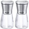Westmark Gewürzmühlen-Set, Inhalt: 2 Mühlen, Mit Keramikmahlwerk, Glas/Keramik/Rostfreier Edelstahl, Edelstahl, Transparent/Silber/Schwarz, 63352260
