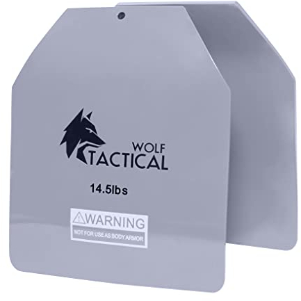 WOLF TACTICAL Placas de chaleco de peso curvado (placas de 15 libras)