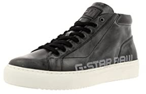 G-star Raw Damen Loam MID Worn W Sneaker, Black, 37 EU