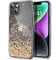 ULAK for iPhone 14 Plus Case Glitter Clear Stars Case Sparkly Hard TPU Bumper Cover Bling for Women Girls Protective Phone Case for iPhone 14 Plus 6.7 inches - Gold Glitter