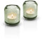 EVA SOLO | 2 Acorn Glaskerzenhalter Leaf Green | Dekorativer Teelichthalter aus farbigem Glas | Leaf Green