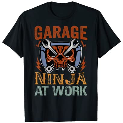 Garage Ninja At Work Maglietta